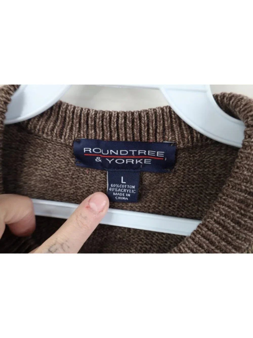Vintage 90s Streetwear Womens Large Faded Donegal Fisherman Cable Knit Sweater